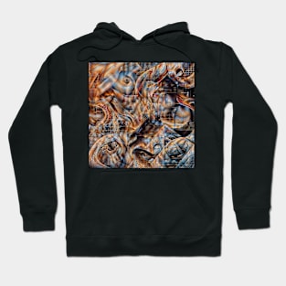 Interlocking Abstract Geometric Figures Dimensions Hoodie